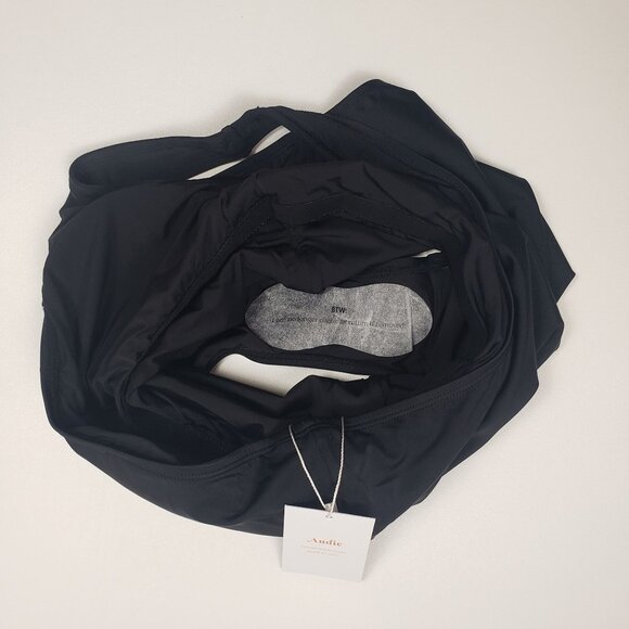 Andie Swim Nantucket One-Piece Swimsuit Black One-Shoulder NWT - Pick Your Size - Picture 11 of 16